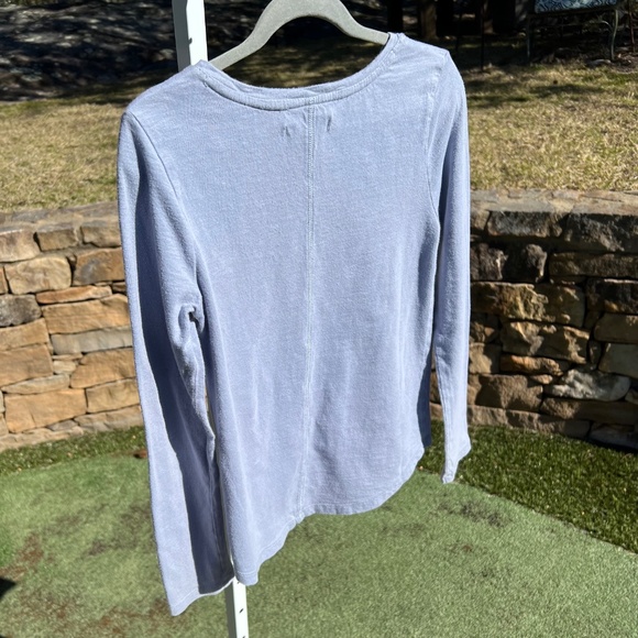 GapKids Gray Long-Sleeve, High-Low, A-Line T-Shirt with Sparkly Sequin "Cool" - Picture 8 of 15